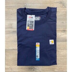 Carhartt Force FR Mens 3XL Short Sleeve Work T-Shirt Flame Resistant Blue